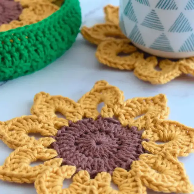 Finished handmade coaster