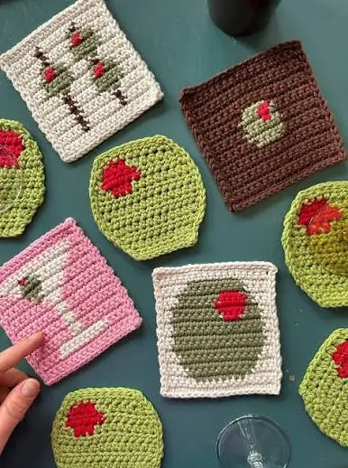 Finished handmade coaster