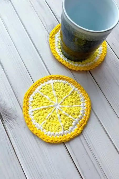 Finished handmade coaster