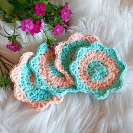 Finished handmade coaster