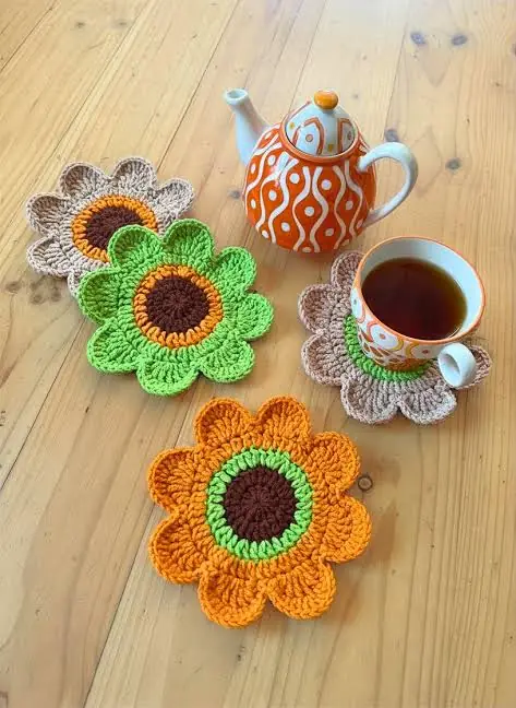 Finished handmade coaster